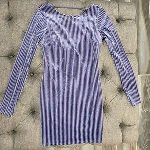 Forever 21 Long Sleeve Mini Dress - Size Medium - Light Purple